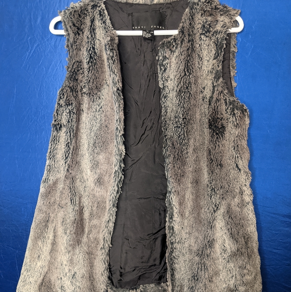Faux Fur Vest by Yansi Fugel